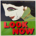 Elvis Costello Look Now Album signed by Elvis Costello w/BAS COA - Music Memorabilia