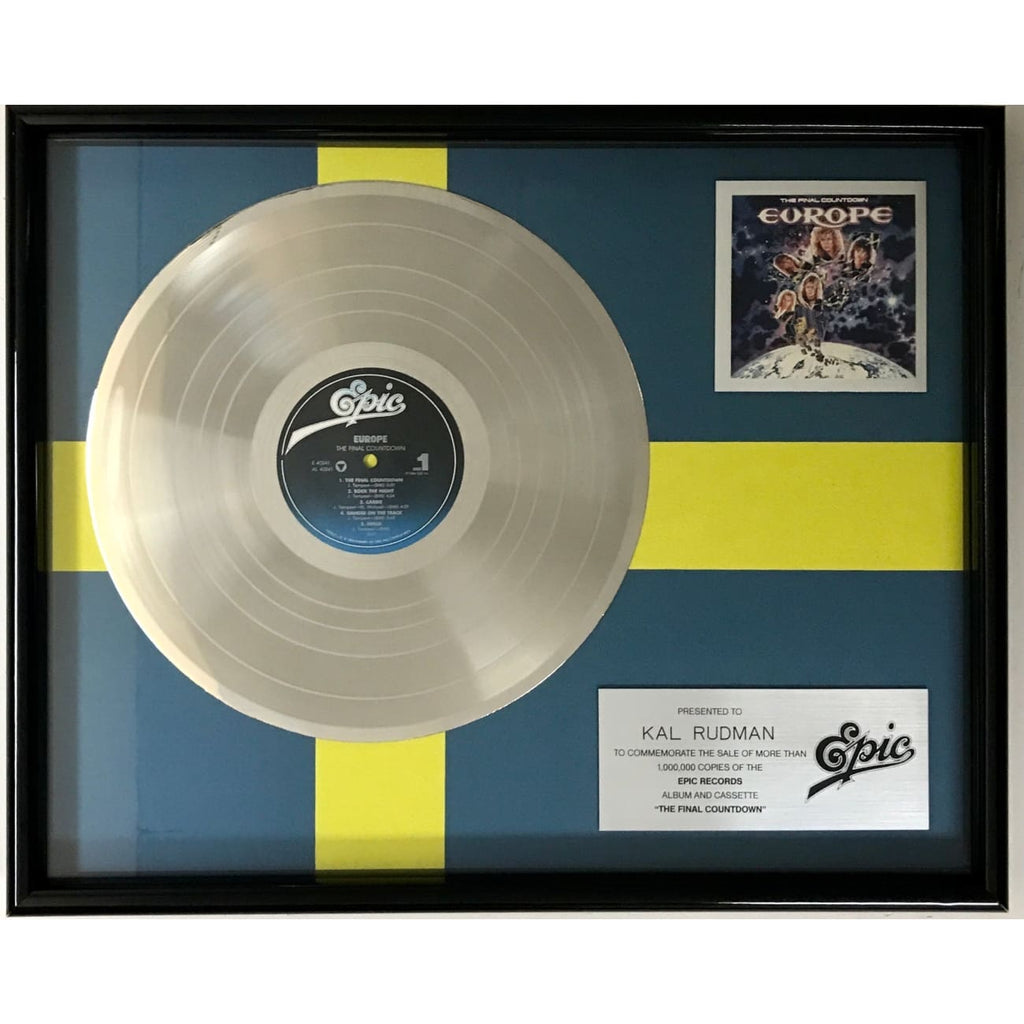 musicgoldmine.com - Europe The Final Countdown Epic Records Award