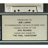 Europe The Final Countdown RIAA Platinum Album Award - Record Award