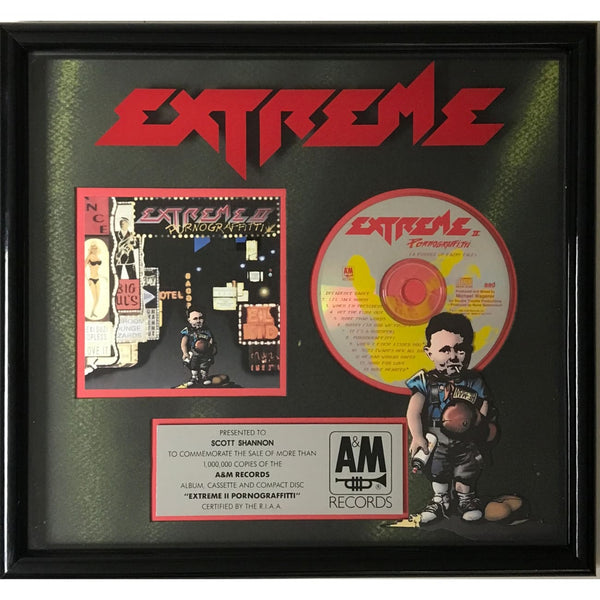 Extreme II: Pornograffitti A&M label award - Record Award