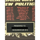 Fall Out Boy Paramore 2014 ’Monumentour’ Tour Award - Record Award