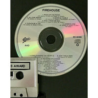 FireHouse debut label/in-house award signed by the group - Record Award