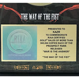 Five Finger Death Punch The Way Of The Fist/War Is The Answer RIAA Gold Award - Record Award