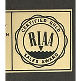 Foreigner Agent Provocateur RIAA Gold Album Award - Record Award