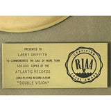 Foreigner Double Vision RIAA Gold Album Award - Record Award
