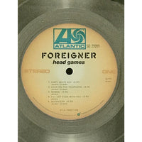 Foreigner Head Games RIAA Platinum Album Award - Record