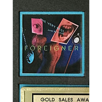 Foreigner The Very Best And Beyond RIAA Gold Album Award - Record Award