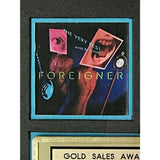 Foreigner The Very Best And Beyond RIAA Gold Album Award - Record Award