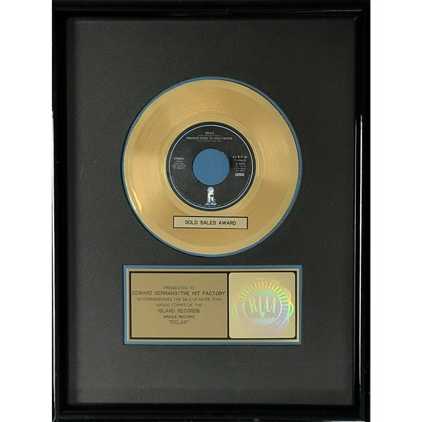 Frankie Goes To Hollywood ’Relax’ RIAA Gold Single Award - Record Award