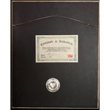 Genesis self-titled RIAA 4x Multi-Platinum Album Award presented to/signed by Genesis #18/75 - Record Award