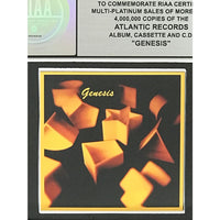 Genesis self-titled RIAA 4x Multi-Platinum Album Award presented to/signed by Genesis #59/75 - Record Award
