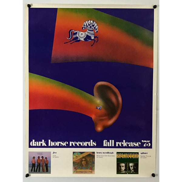 George Harrison Dark Horse 1975 Fall Releases Poster - Music Memorabilia