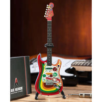 George Harrison Miniature Fender™ Strat™ Rocky Design Mini Guitar Replica - Fab Four - Miniatures