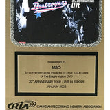 George Thorogood and the Destroyers Live In Europe CRIA Gold Video Award - Record Award