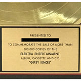 Gipsy Kings self-titled RIAA Gold Album Award - Record Award