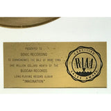 Gladys Knight & the Pips Imagination RIAA Gold Album Award - RARE - Record Award