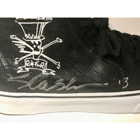 GNR Slash Signed Custom Vans High Top Shoe w/BAS LOA - Music Memorabilia