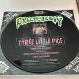Green Jelly Three Little Pigs Picture Disc 1992 Signed UK 12 - Media