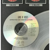 Guns N’ Roses Appetite For Destruction RIAA 10x Multi-Platinum Award - Record Award