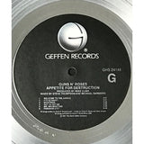 Guns N’ Roses Appetite For Destruction RIAA 10x Multi-Platinum Award - Record Award