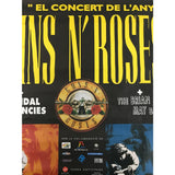 Guns N’ Roses Original 1993 Barcelona Spain Concert Poster - Music Memorabilia