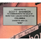 Harry Connick Jr. She RIAA Platinum Album Award - Record Award