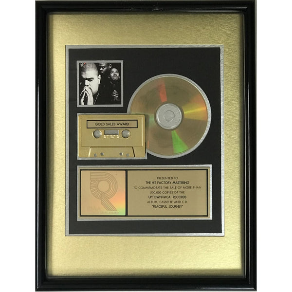 Heavy D & the Boyz Peaceful Journey RIAA Gold Album Award - Record Award