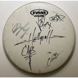 HELLYEAH Vinnie Paul +4 Signed Drumhead - Music Memorabilia