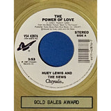 Huey Lewis and the News ’Power Of Love’ RIAA Gold Single Award - Record Award