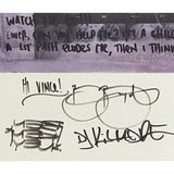 Incubus Signed ’Black Heart Inertia’ Lyrics Poster - Music Memorabilia