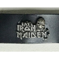 Iron Maiden Eddie Logo Leather Belt - Music Memorabilia