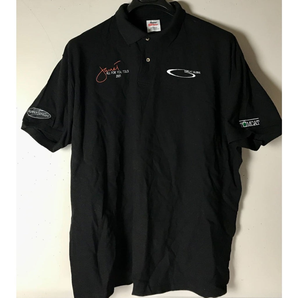 musicgoldmine.com - Janet Jackson All For You Tour 2001 Crew Polo