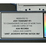 Janet Jackson Rhythm Nation 1814 RIAA 2x Multi-Platinum LP Award signed by Janet Jackson - Record Award