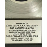 Jay-Z Reasonable Doubt RIAA Platinum Album Award - Record Award