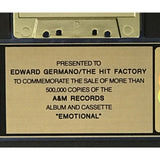 Jeffrey Osborne Emotional RIAA Gold Album Award - Record Award