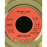 Jessi Colter I’m Not Lisa 1975 Capitol Records 45 Award - Record Award