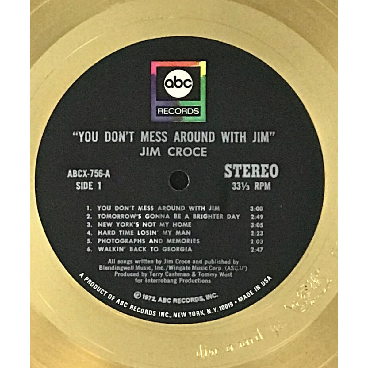 musicgoldmine.com - Jim Croce You Don't Mess Around With Jim Album 1973 ...