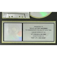 Jodeci Diary Of A Mad Band RIAA Platinum Album Award - Record Award
