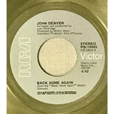 John Denver ’Back Home Again’ RIAA Gold 45 Award - RARE - Record Award