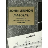 John Lennon Imagine Lyrics & 45 Collage - Music Memorabilia Collage