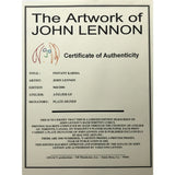 John Lennon ’Instant Karma’ Limited Edition Lyrics Lithograph #960/1000 - Poster