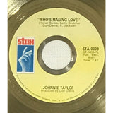Johnnie Taylor ’Who’s Making Love’ RIAA Gold Single 45 Award - RARE - Record Award