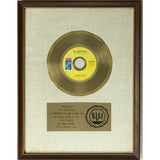 Johnnie Taylor Who’s Making Love RIAA White Matte Gold 45 Award - RARE - Record Award