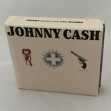 Johnny Cash Love God Murder 3-CD Box Set w Tattoos Promo C3K63809 - Media