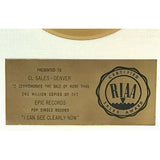 Johnny Nash ’I Can See Clearly Now’ RIAA Gold Single 45 Award - RARE - Record Award