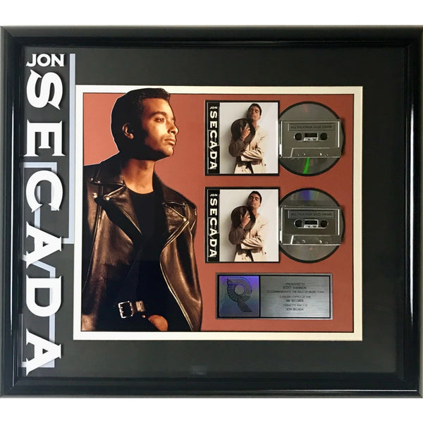 Jon Secada debut RIAA 2x Multi-Platinum Album Award - Record Award