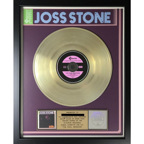 Joss Stone The Soul Sessions RIAA Gold Album Award - Record Award