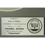 Journey Evolution RIAA Platinum LP Award - Record Award