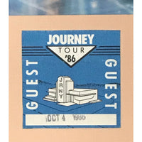 Journey Raised On Radio Album Collage signed by Perry Schon Cain Jackson Baird w/BAS COA - Music Memorabilia