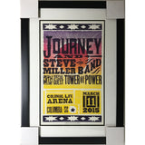 Journey Steve Miller Band Tower Of Power 2015 Concert Poster - Framed - Poster